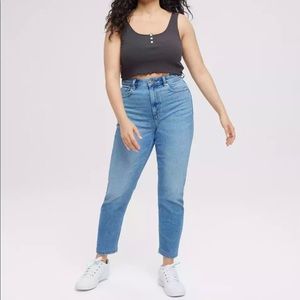 American Eagle High Waisted Stretch Mom Jean